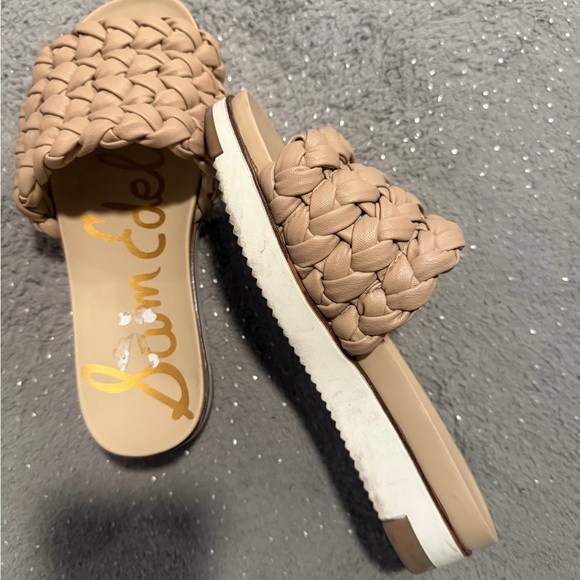 Sam Edelman Beige Braided Slide Sandals - Picture 2 of 3